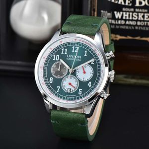 Brand Fashion Men's Six Igle Multi Functional Chronograph Night Glow Pointer Waterproof Business Quartz Watch