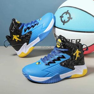 Athletic Outdoor Kids Basket Ball Shoes Free Shipping Indoor Field Training Athlete Shoes High Top Non-slip Sneakers Childrens Sports Shoes 240407