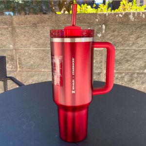 Stanleiness Sell Well 11 Same Free Shipping All in Stock 40 oz Tumbler with Handle and Straw Lid Leakproof Silicone Boot Straw Coffee Mug Stainless Steel Water Bo BAG5