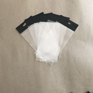 Şeffaf Kendinden Yapışkan Çanta Plastik Asma Opp Poşetleri Mühür Hediye Çantası El Yapımı Takı Ekran Perakende Paketleme Çantaları F2024352