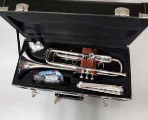 BB Trumpet YTR2335S Wysokiej jakości srebrne platowane b płaskie profesjonalne trąbki najlepsze instrumenty muzyczne mosiężne trąbka Trumpete8848225