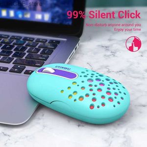 Mice Rechargeable Mouse Bluetooth Wireless Mouse PC Gamer Mute With RGB Light Mice Ergonomic Office Silent Mouse for PC Tablet Laptop Y240407