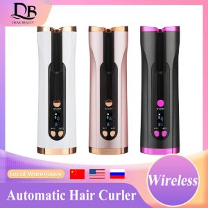 Irons Automatic Hair Curler Electric Wand Curling Iron Wave Professional Wireless Looper Cordless Styling Ceramic Hair Styler Woman