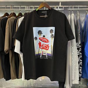 紫色のブランドTシャツメンズアンドレディースデザイナーメンズサマーズファッションコットンTシャツエッセントップラグジュアリーレター衣料ポロス衣類ノースリーブTシャツUSサイズS-XL 3036