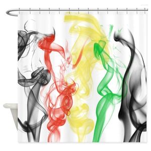 Shower Curtains Rasta Smoke Jamaica Decorative Fabric Curtain