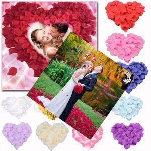 装飾的な花10000pcsが大好きなロマンチックなローズペタルウェディングパーティーの花の恩恵のバラの供給ホーム装飾バレンタイン