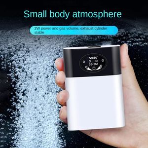 Akvaryum için oksijen hava pompası USB Oxygenator Balıkçılık ile Dış Mekan Taşınabilir Kompresör 2200mAH Balık Tank Aksesuarları 240321