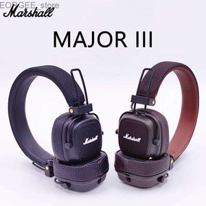 Telefon komórkowy słuchawki Marshall Major III 3 Słuchawki bezprzewodowe z mikrofonem głębokie słuchawki do gier Bass Sedable Sport Muzyka rocka słuchawki Bluetooth Y2