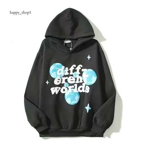 Tryck män y2k 3d skum graffiti brev tröja trasig break planet hoodie tracksuit hip hop sweatshirt pullover 9574 871