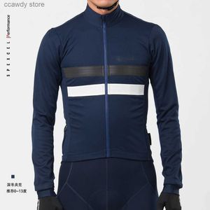 남자 티셔츠 최신 겨울 사이클링 재킷 바람 방향 열 방향 열기 소프트 쉘 자켓 최고 품질 해군 H240407