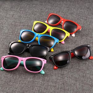 17 Colors MOQ=10pcs rubber frame New Children TAC Polarized Sunglasses Kids Designer Shades For Girls Boys Goggle Baby Glasses retro eyewear