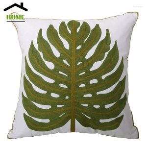 Pillow Contemporary Tropical Palm Leaf Fashion Leisure Decorative Case Christmas Gift Cover 45 X Cm Sell By Piece