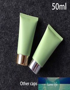 50 ml Frost Plastic Soft Bottle Matte Green 50G Cosmetic Cream Facial Cleanser Container Tandkräm Lotion Tube 6702182