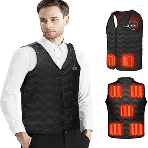 Blankets Heated Vest Men's Outdoor Lightweight Thermal Clothing With 7 Heating Zones USB Charging Waterproof And Adjustable Blanket