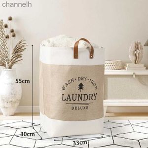 Storage Baskets Large capacity portable laundry basket dirty clothes fabric folding storage household box yq240407