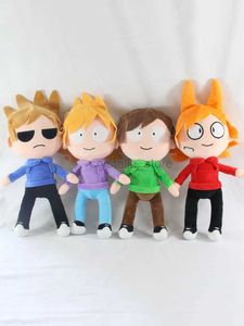 映画テレビ豪華なおもちゃの4PCS Eddsworld Plush Toy Anime Periphheral Soft Edd Tord Matt Tom Sleeping Pillow Stifted Dolls Gift Kids Birthday 240407