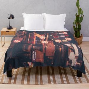 Blankets Street Pography Bed Boho Fleece Vintage Sofa Throw Blanket