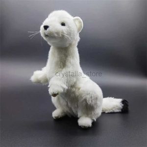 Movies TV Plush toy Ferret High Fidelity Cute Mink Stoat Plush Toys Lifelike Animals Simulation Stuffed Doll Toy Gifts For Kids 240407