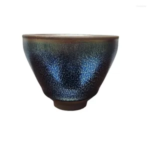 Teaware Sets Blue Kirin Builds A Master Cup Fujian Jianyang Iron Tire Mine Glaze Tea Single Set