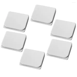 Shower Curtains 6 Pcs Curtain Fixing Clip Adhesive White Stop Clips Abs Weight Drapes