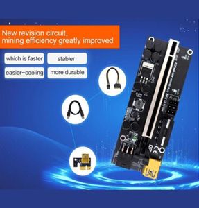 Computer Cables Connectors 1610PCS Ver009S плюс карта PCIe Riser Card Express 1x до 16x USB 30 Cable SATA 6PIN Разъем для G9799039