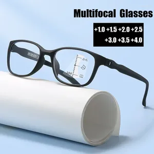 Güneş Gözlüğü Lüks Bitmiş Reçeteli Multifokal Gözlükler Unsiex Aşamalı Çoklu Fokal Okuma Gözlük Optik Hipermetrop Gözlükler