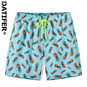 Datler Summer Men Shorts Mode Polyester Surf schnell trockener Fitnessstudio Para Hombre Mesh Liner Seitentasche Badeanzug 240407