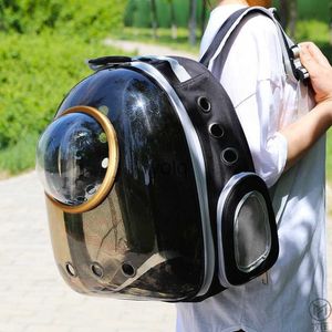Cat Carriers Crates Houses Space capsule pet out bag portable backpack breathable cat dog outdoor goods shopping leisure space H240407