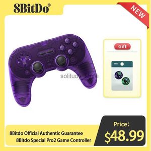 وحدة التحكم في اللعبة joysticks 8bitdo pro 2 edition edition bluetooth controller اللاسلكي اللاسلكي gystick gamepad للتبديل macos macos android steam raspberry pi q240407