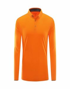 Orange Long Sleeve Lauftrikot