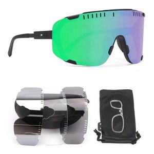 POC 사이클링 안경, 산악 자전거, 도로 자전거, 야외 스포츠, 근시 안구 보호, 바람 방전 안경, 세련된 3 렌즈 옵션 33