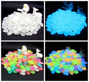 50st Glow in the Dark Stones Luminous Pebbles Rocks Stone For Garden Plants Ornament Walkways Aquarium Fish Tank Party Decor9067465