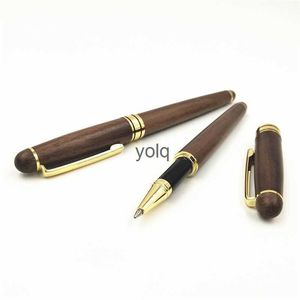 Bollpoint Penns Walnut Wood Signature Pen Neutral signaturannonsering kan graveras H240407