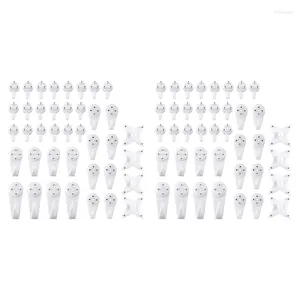 Hooks 80Pcs Invisible Nail Screws Wall Picture Hangers Traceless Po Hook Function Painting Frame Hanger