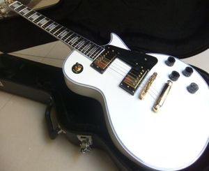 ホワイト101008590667のカスタムエレクトリックギターエボニーフィンガーボード