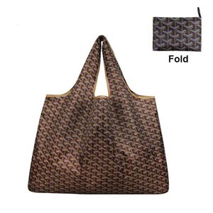 Wholesale Eco-friendly Waterproof Fashion Design Polyester Nylon Reusable Easy Pack Foldable Oxford Shopping Tote Bag