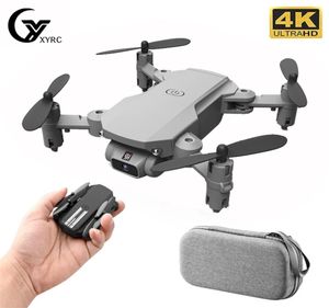 Mini dron 4K 1080p kamera HD WiFi FPV Wysokość ciśnienia powietrza trzymaj czarny i szary składany quadcopter RC Dron Toy 2202159981625