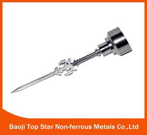 Titanium Nail Dabber Wax Carving Tool 28mm Titanium Carb Cap TItanium Sword Fit 25mm Quartz Dish6744235