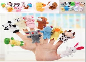 1000pcslot DHL Fedex Velvet Plush Finger Puppets Animal puppets Toys finger puppet Kids Baby Cute Play Storytime Assorted Animal5316433