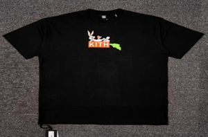 Kith New Carrot Box Cartoon Print Bugs Bunny Joint Series Mens and Womens High Street round Neck Short Sleeve Tshirt1895064