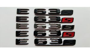 Chrome Black 3D Letters Trunk Badges Embleme Emblem Abzeichen für Mercedes Benz W211 W212 W213 C207 A207 S212 S211 E63S E63 S AMG4857302