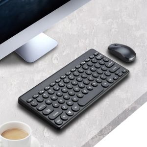 Printers 2.4g Wireless Keyboard and Mouse Set 1600dpi Portable Business Office Keyboard Mice Combo Kit for Desktop Computer Laptop