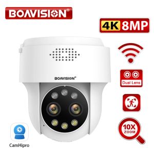 Kameror 8MP 5MP 4MP 2MP WiFi Surveillance Camera Outdoor Humanoid Detection Color Night Vision 10x Digital Zoom PTZ Security Camera