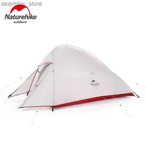 الخيام والملاجئ NatureHike Cloud Up Camping Tent Tent في الهواء الطلق عائلة شاطئ الظل المليون بالتخييم المحمولة 1 2 3 شخص على الظهر خيمة L48