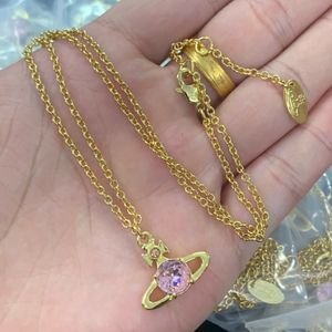 NEW designed Ismene pendant necklace Saturn moon women crystal-encrusted orb safety pin motif Wedding jewelry sets Designer Jewelry N02536