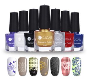 Nail Stamping Polish 6ml Colorful Nail Art Varnish Manicure Nail Art Printing Polish for DIY Stamping Nails8265657