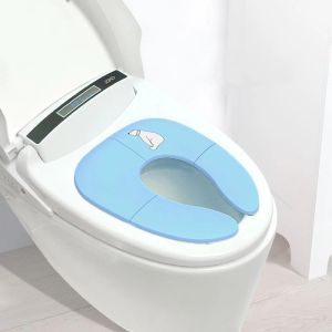 Brushes Folding Travel Potty Seat Portable Travel On A Toilet Seat NonSlip Suction Cups For Fits Round Oval Toilets Tourist CarryOn