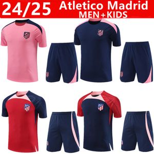 2024 2025 Yetişkin Çocuklar Atletico Madrids Trailsuit Chandal Futbol Futbol Eğitim Takım 24 25 Madrids Trailtsits Set Men Camiseta De Futbol Ceket