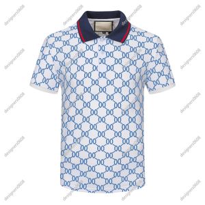 2024ss Summer Luxury Italy Polo Designer Shirts High Street Embroidery Garter Snakes Little Bee Printing Clothing Mens Brand Polos Shirt US Size XS-XL TOP.1