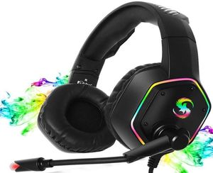 Nytt spel Headset 35mm K15 Gaming Headset LED med Microphone Headset Gorgeous Glare för PC Laptop PS4 Slim Xbox One X S2816940